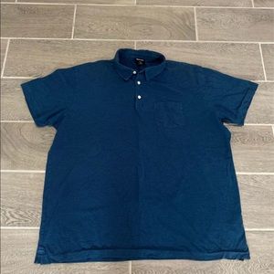 Patagonia Blue striped 3 button up collared shirt